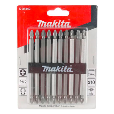 KIT DE BITS PONTA DUPLA MAKITA (10 PCS) - Mad Mais