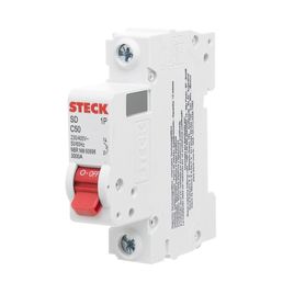Disjuntor Série SD61 50 Amperes Monopolar Curva C 3kA - STECK