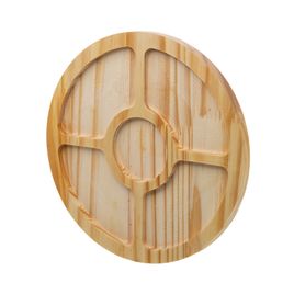Petisqueira de Madeira Redonda (Dolce Vita) com Divisões 25cm